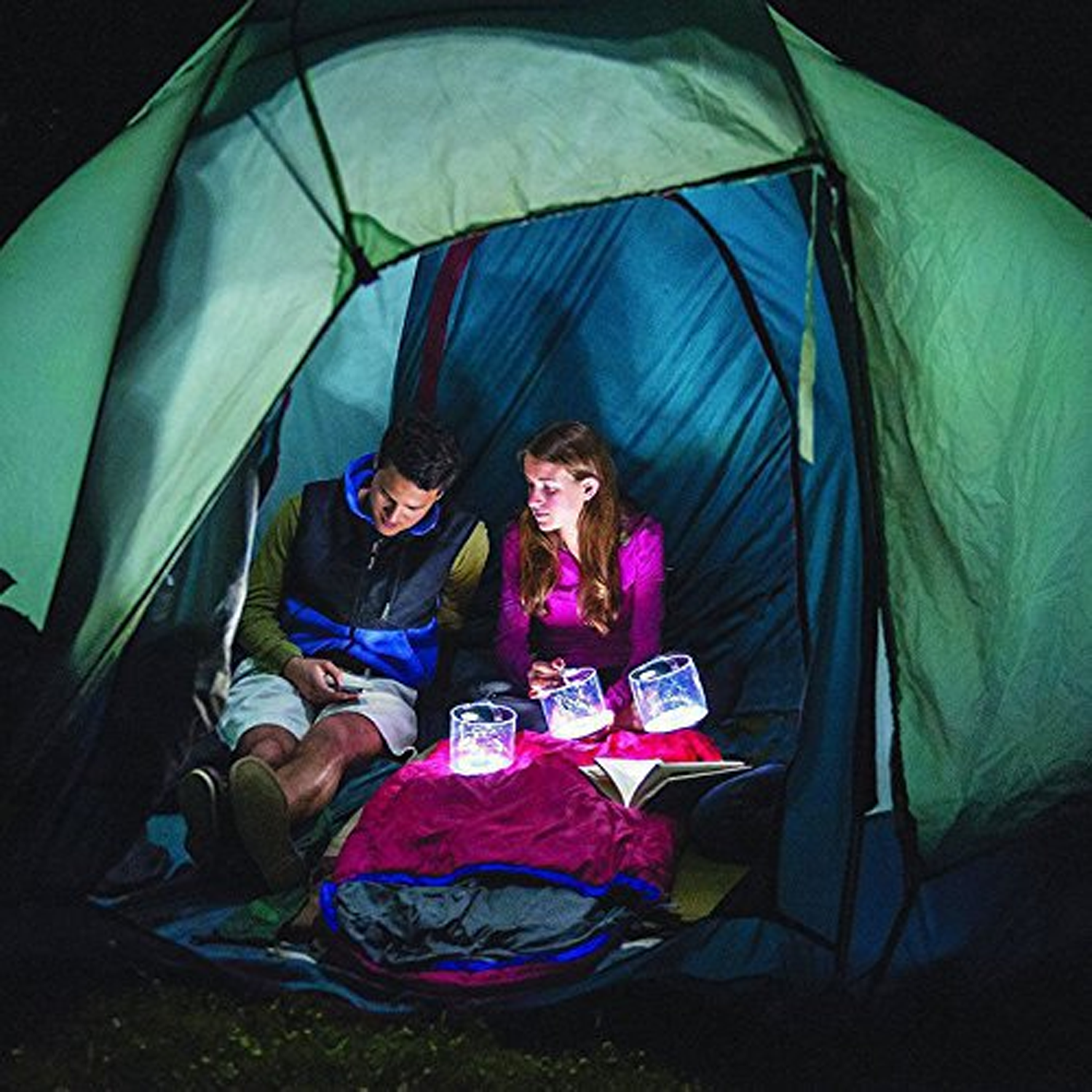 Solar-powered camping inflatable lights 5