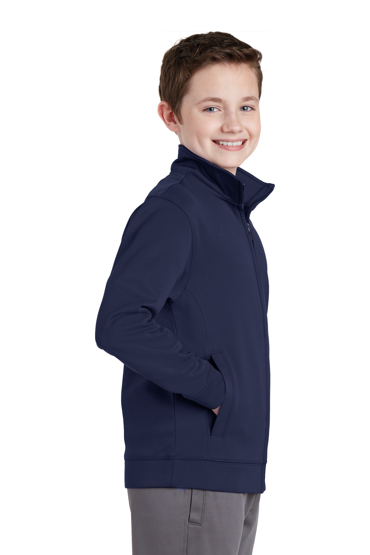 Sport-Tek® Youth Sport-Wick Fleece Full-Zip Jacket 36