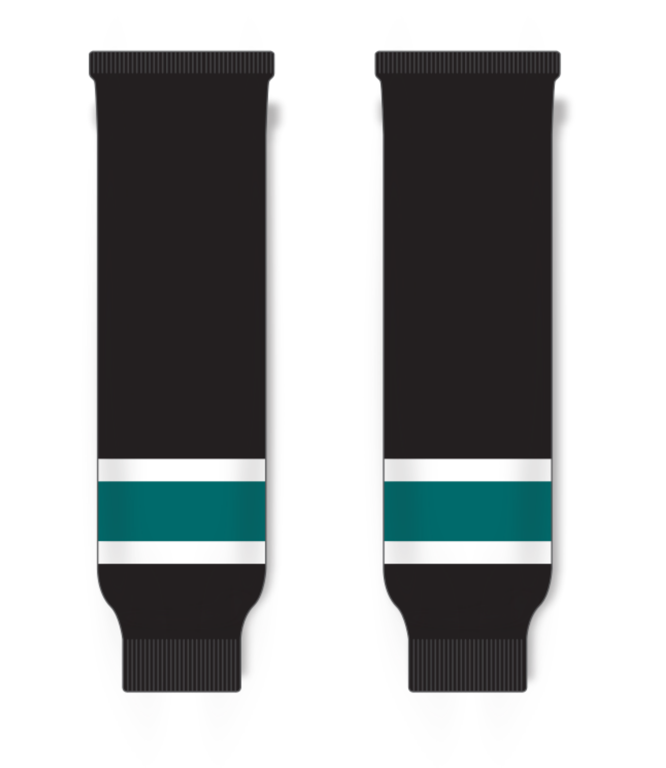 Knitted Striped Hockey Socks HS630-G11 17