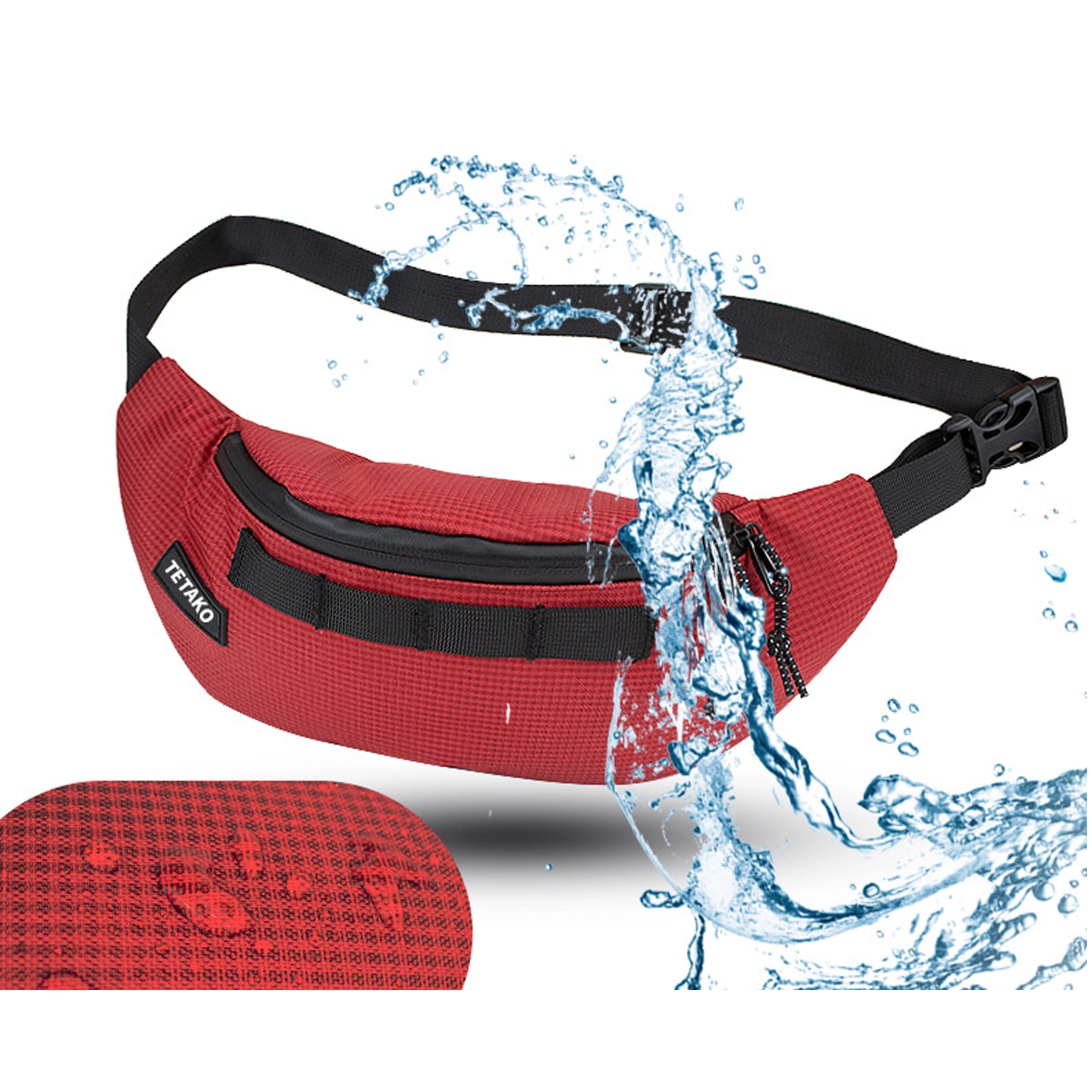 Large Crossbody Fanny Pack Pockets Running Casual Hands-Free 9