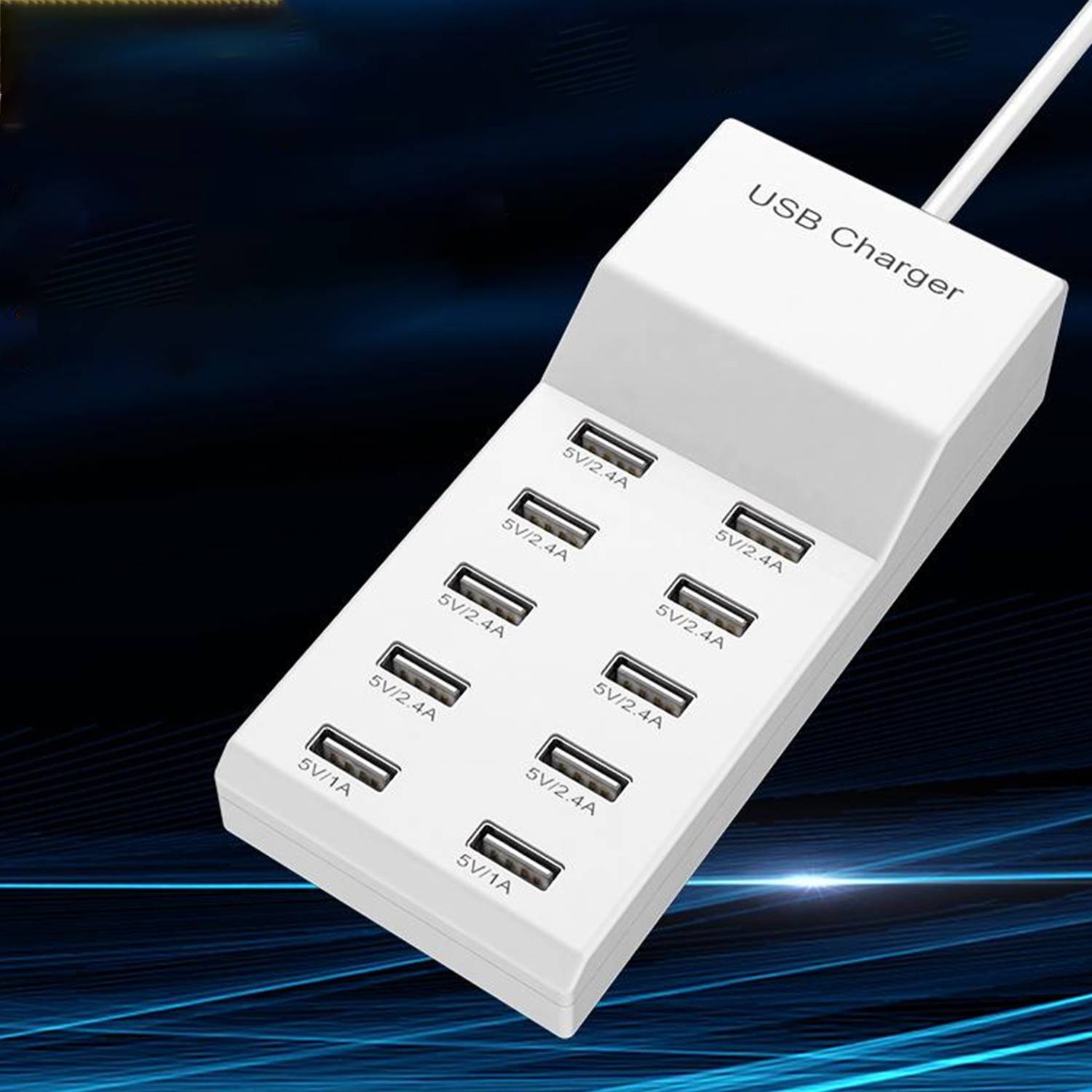 10-Ports USB Charging Station 7