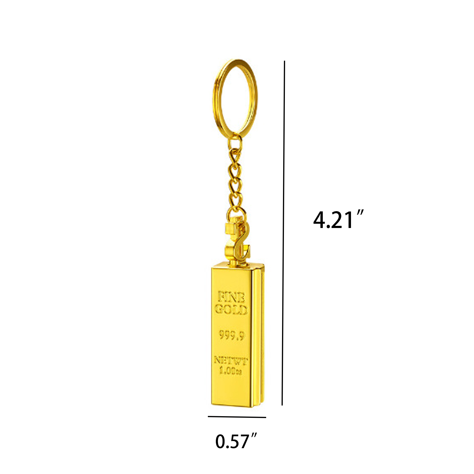 Gold Bar Keychain 3