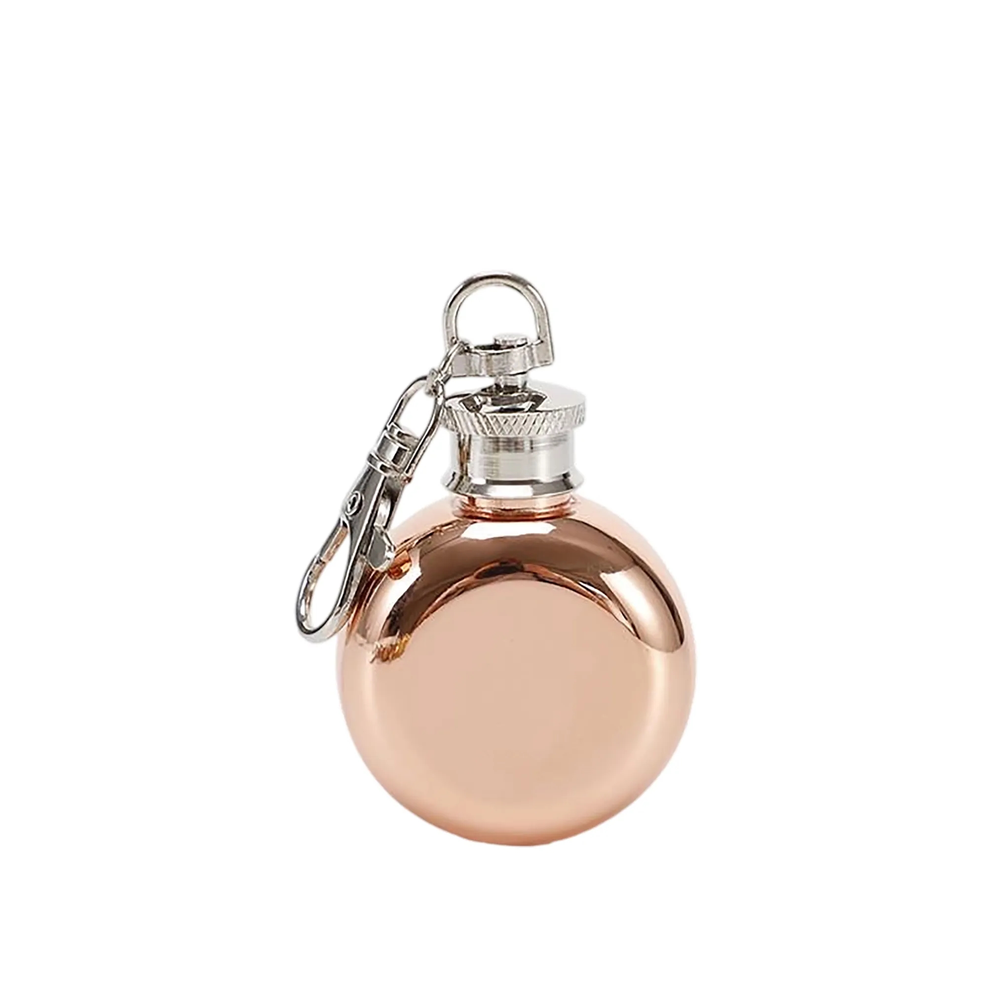 1oz Round Keychain Flask 5