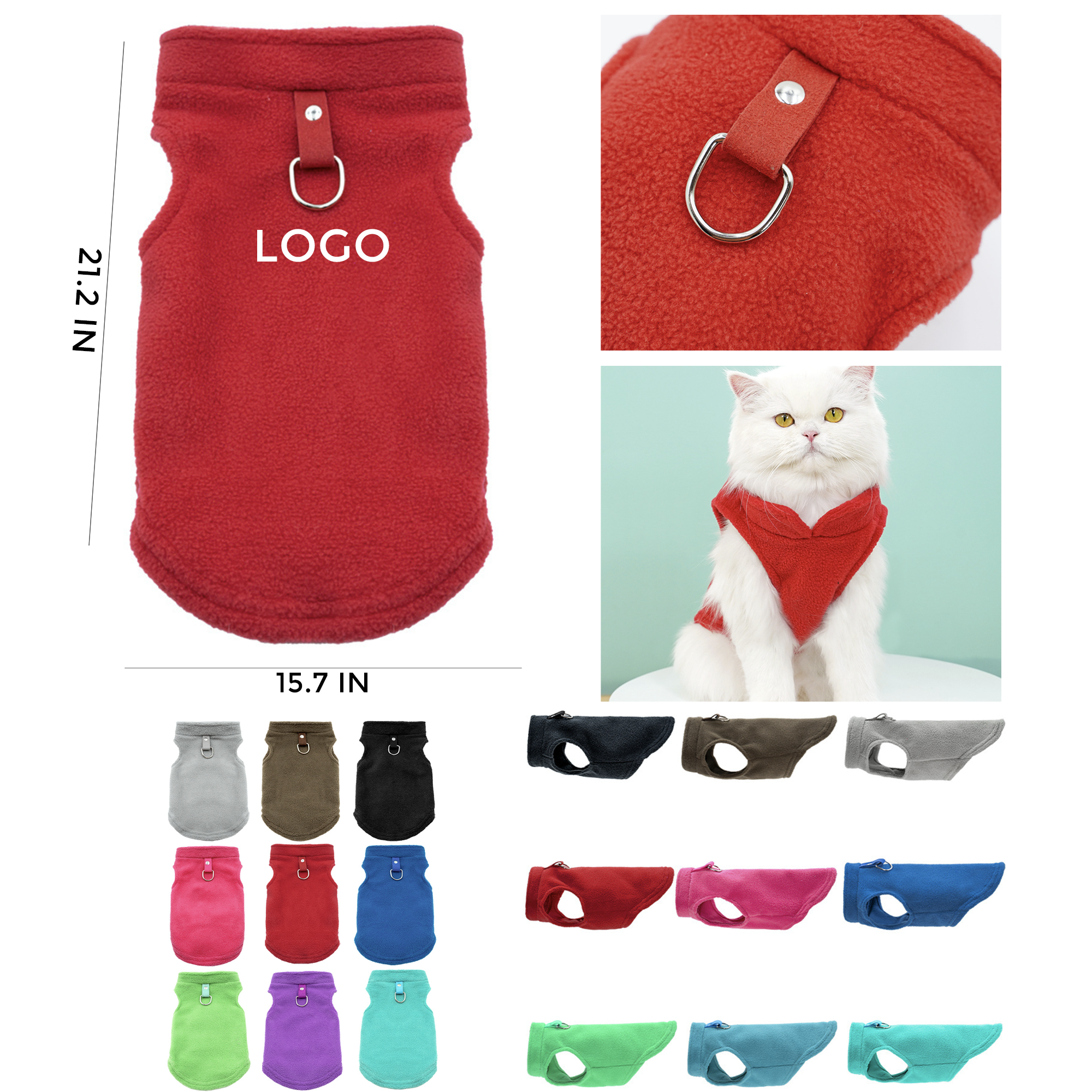 MOQ 10 PCS Durable Warm Pullover Dog Clothes Pet Sweater Vest 2