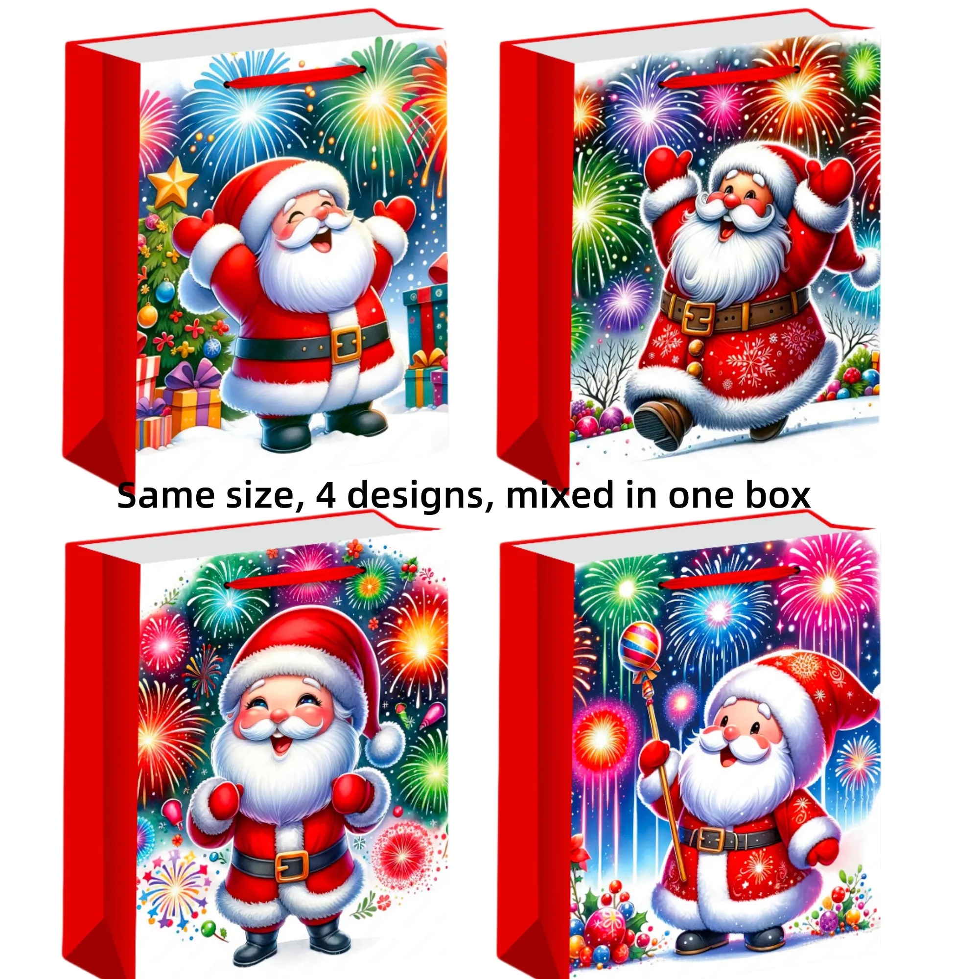 Xmas Present Tote, Santa Cat Design, Seasonal Giving 6