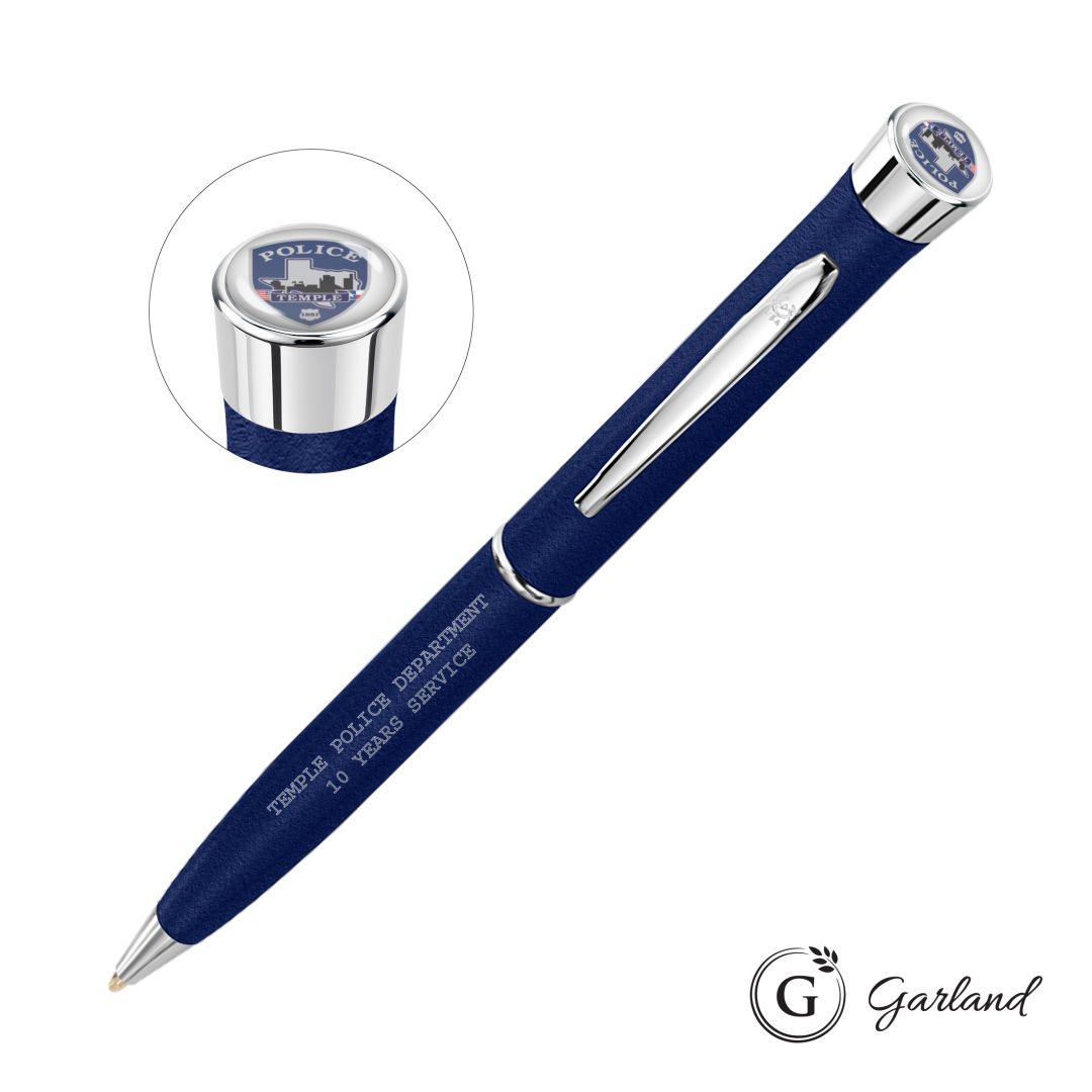 Garland® Tactical Custom Textured Twist Pen - Chrome 4