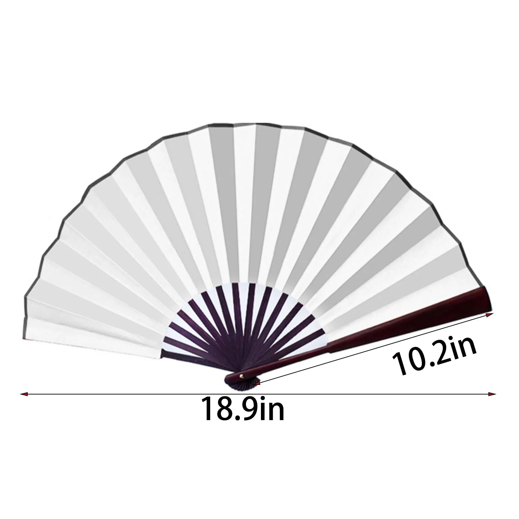 Bamboo Silk Folding Fan Handheld 7
