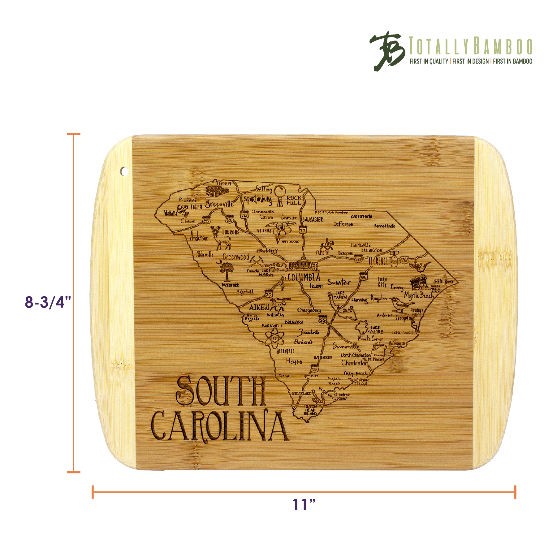 A Slice of Life South Carolina Serving & Cutting Board 6
