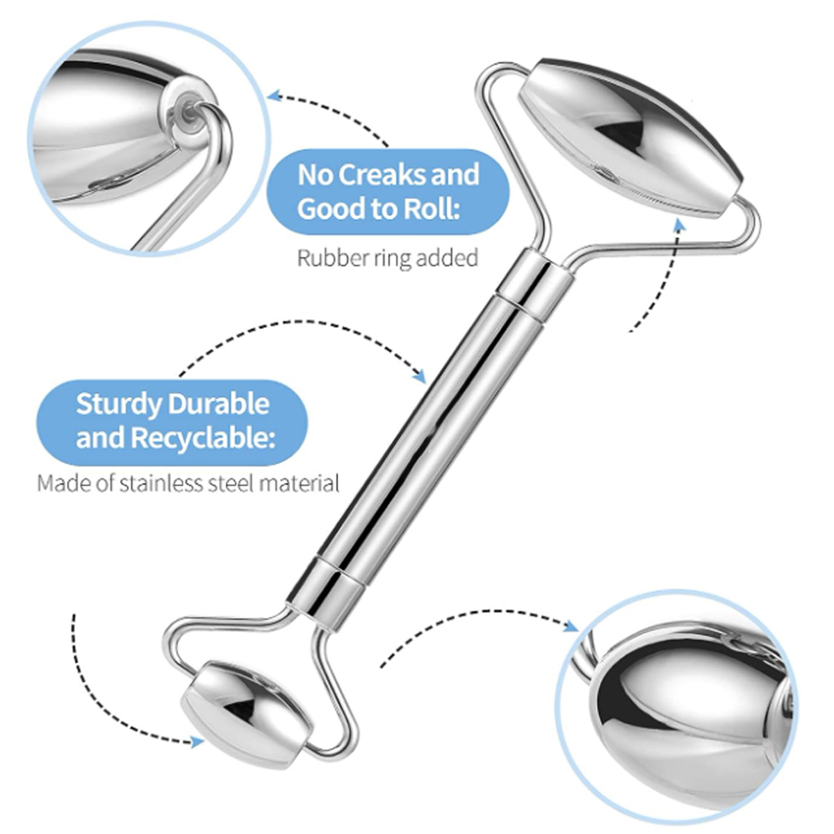 Double Head Facial Massage Roller 4