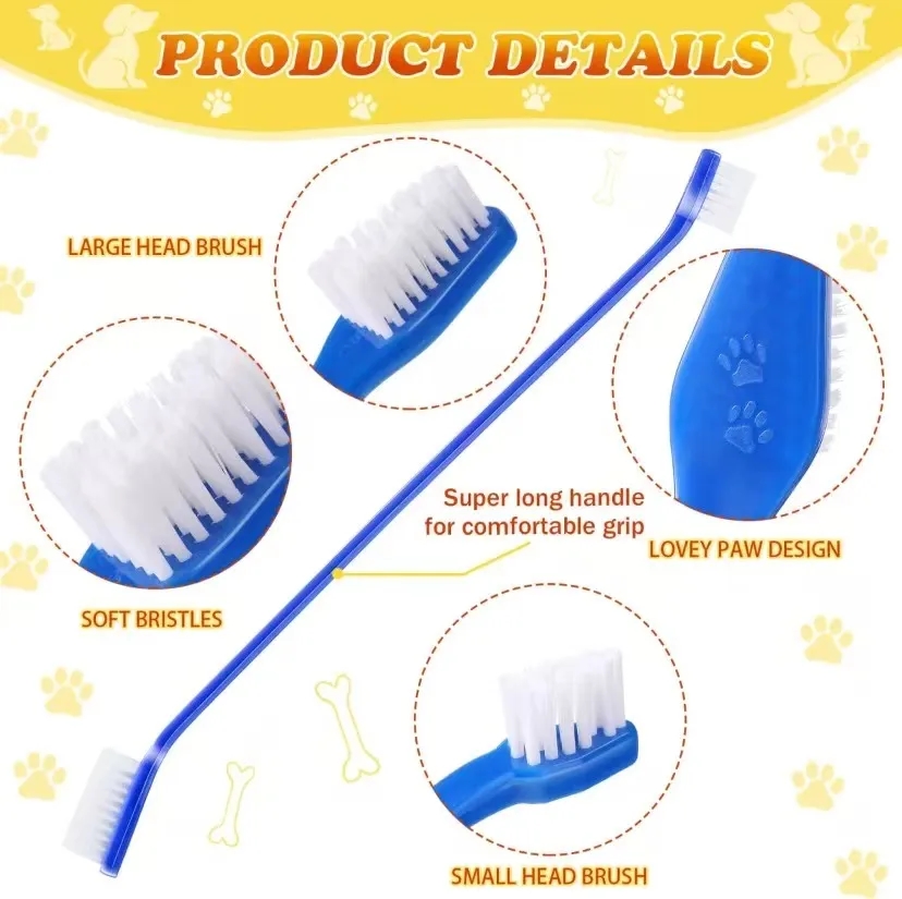 Pet double head toothbrush 5