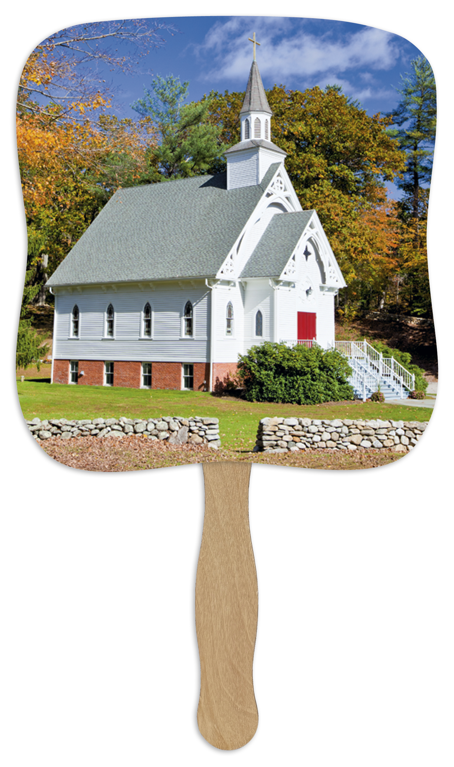 Skinner & Kennedy® Little White Church - Pictorial Fan 3