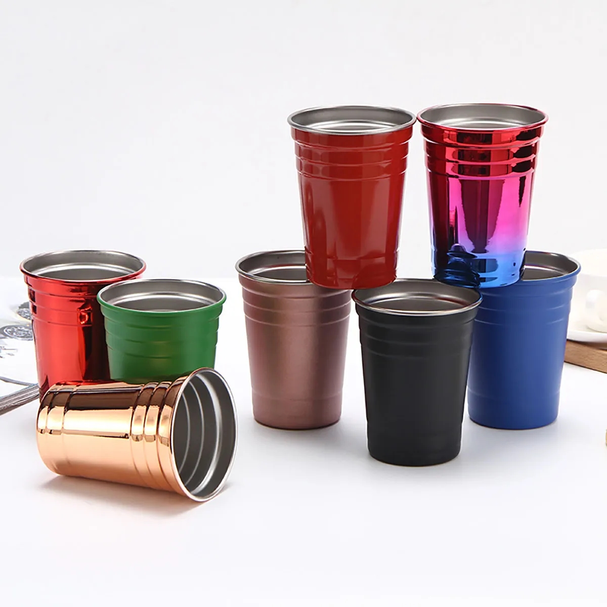 16 oz. Customized Cocktail Stackable Reusable Party Cup 2