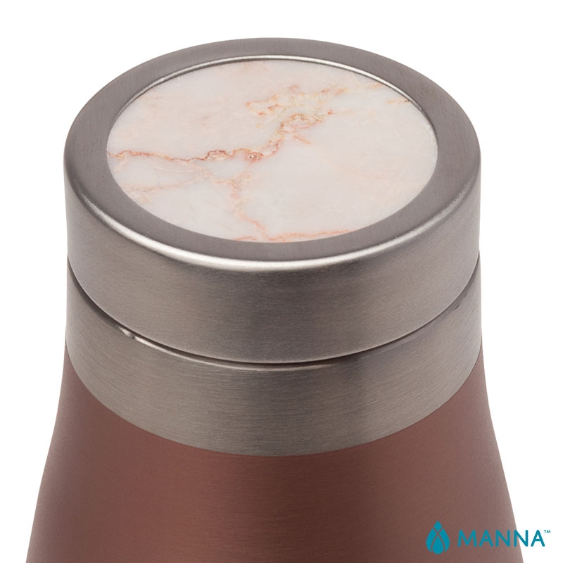 Manna™ 18 oz. Oasis Stainless Steel Water Bottle w/ Marble Lid 4