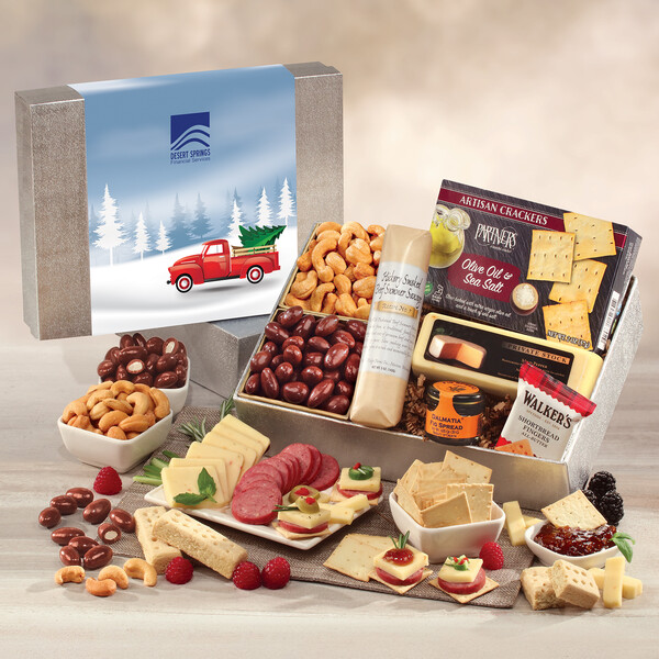 Shelf Stable Snacking Smorgasbord with Red Truck Sleeve