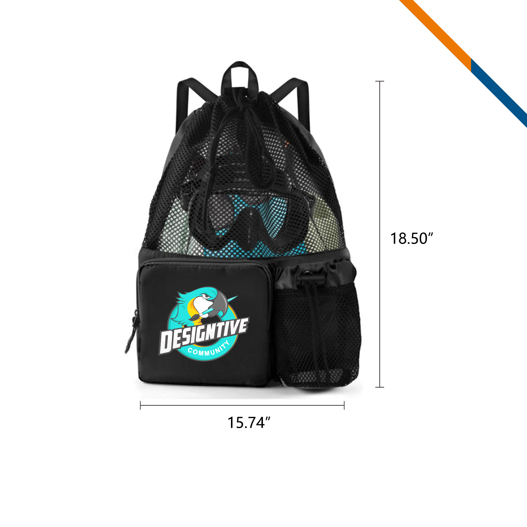 Kiora Multifunctional Drawstring Backpack 4