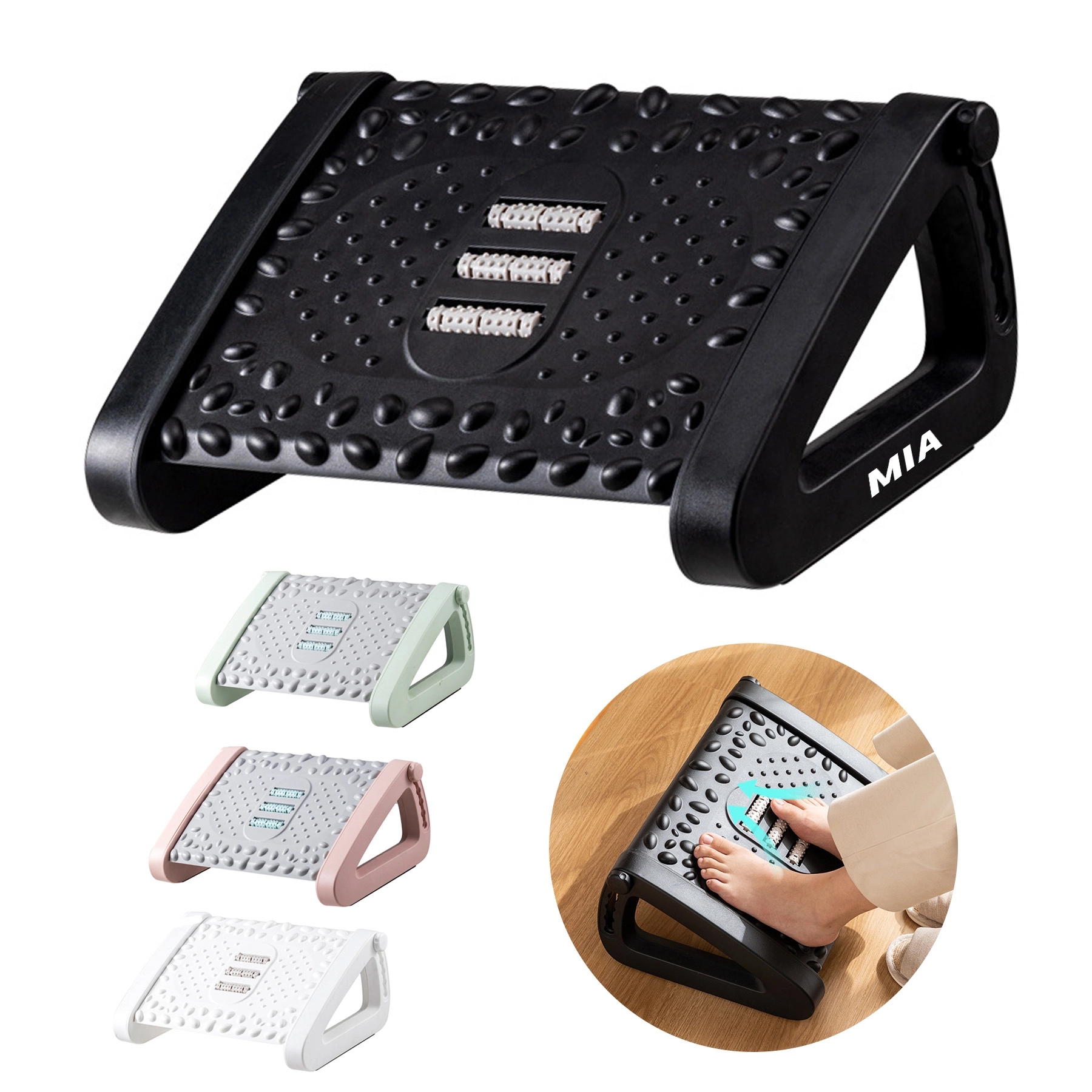Adjustable Under Desk Footrest 3