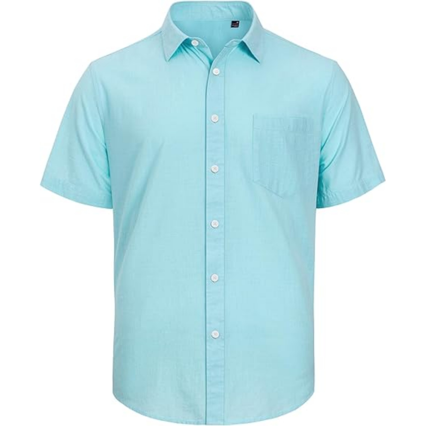Men's Cotton Linen Short Sleeve Shirt 27