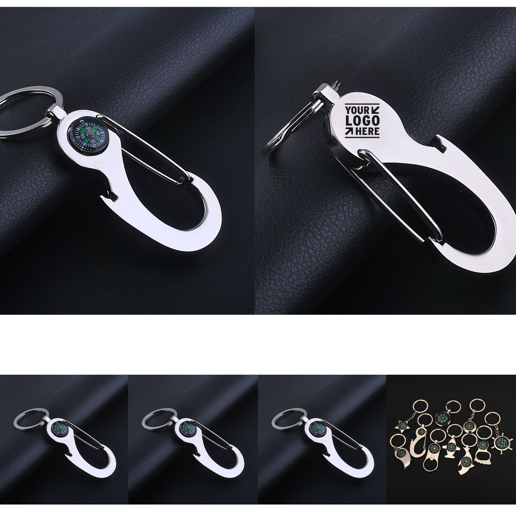 Portable Multi-purpose Key Chain Mini Survival Compass