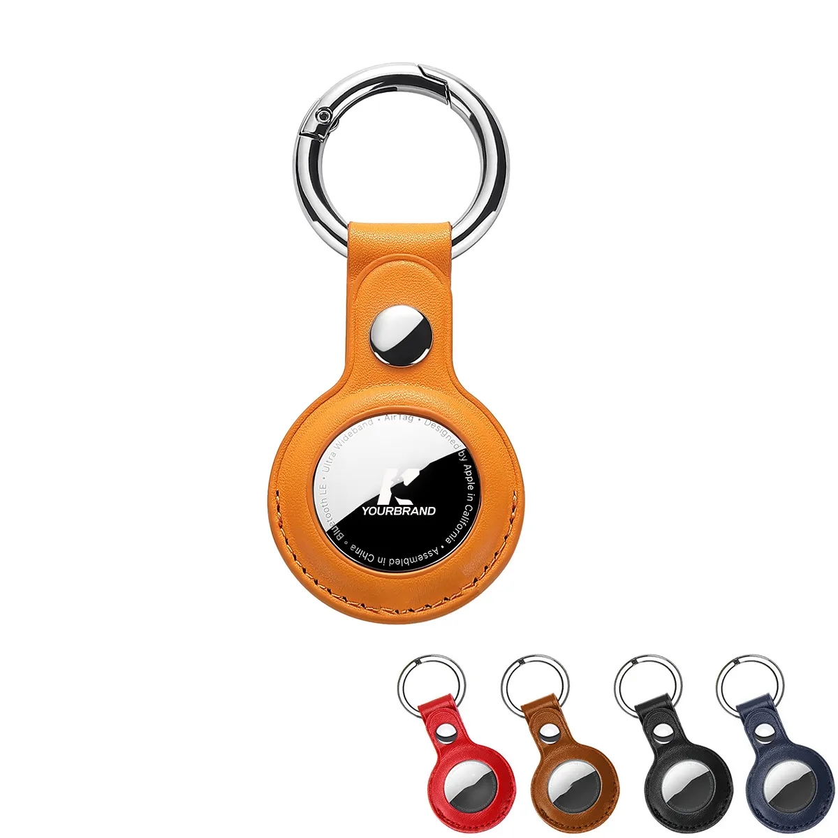 Custom Protective Leather Case Tracker tag Keychain 2