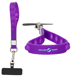 2-in-1 Push Pop Stress Reliever Phone and Keychain Wristlet 58