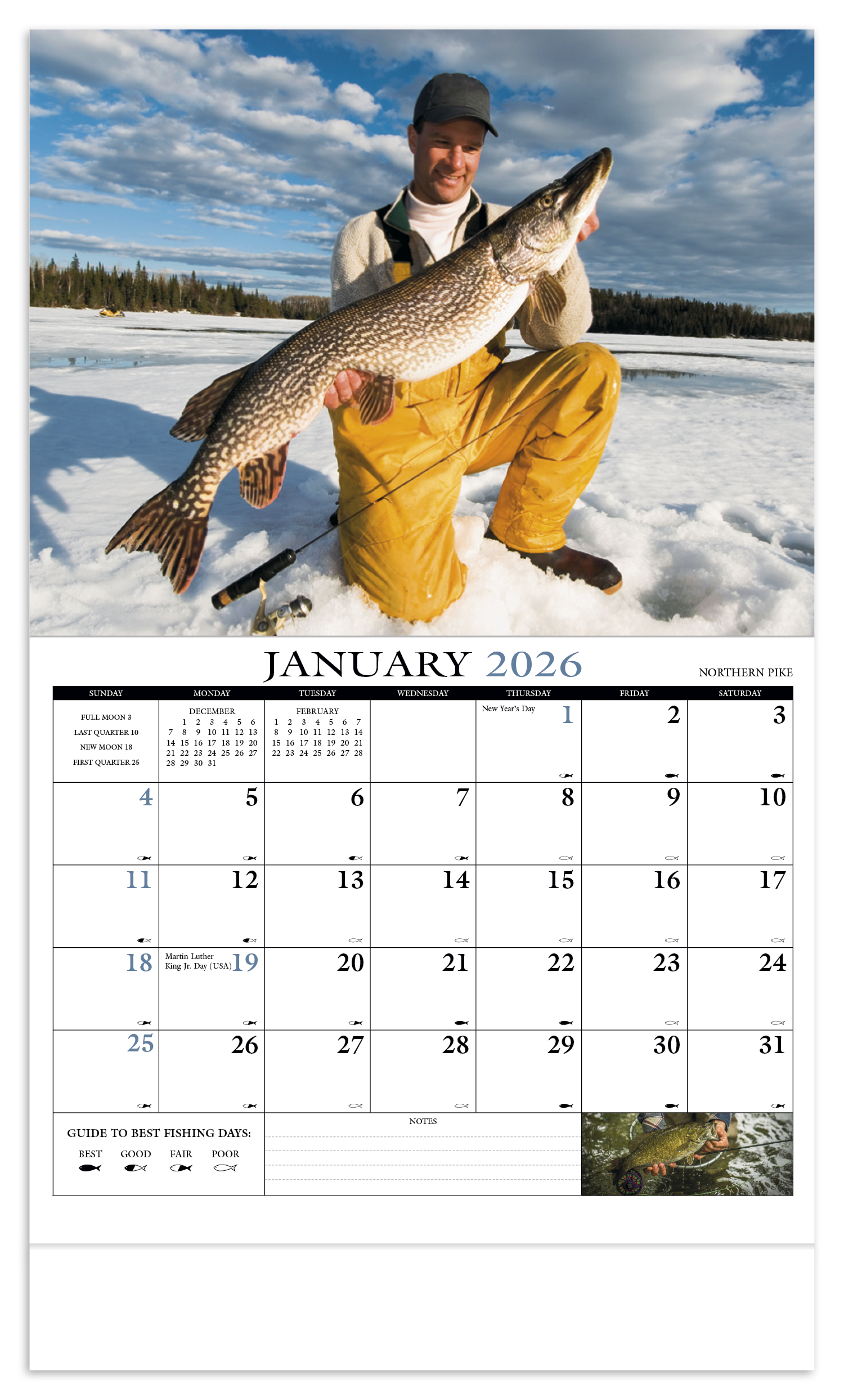 HotLine® Products Fishing Guide Appointment Calendar - Stapled 51