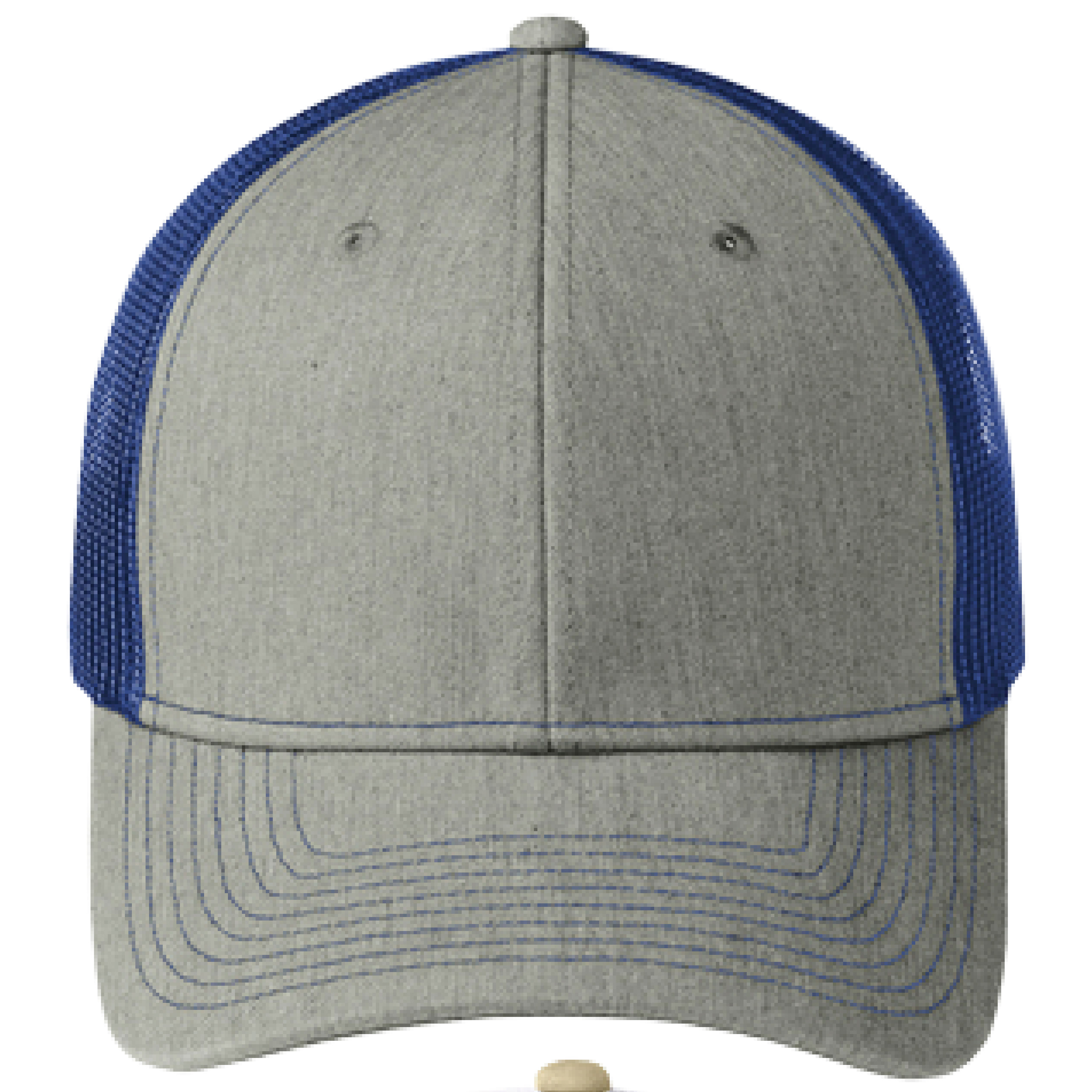 Port Authority C402 6-Panel Snapback Trucker Hat w/Leatherette Adhesive Patches or Embroidery 136