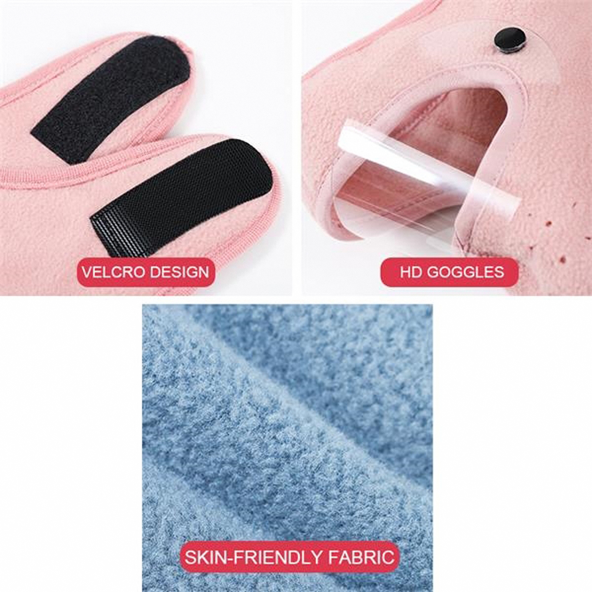 Weatherproof Polar Fleece Goggles & Face Mask for Adults 2