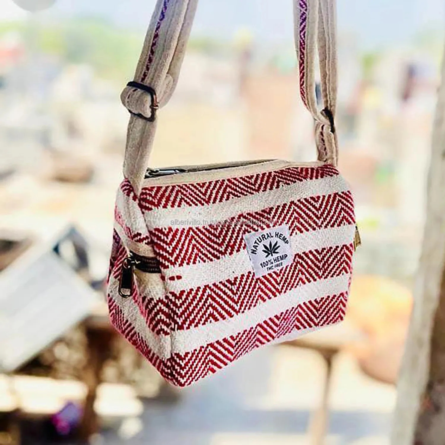 Custom Hemp Tote Travel Bag 2