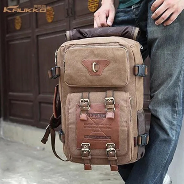 Vintage Canvas Leisure Travel Backpack 3