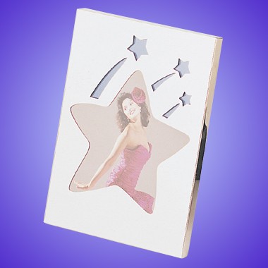 CHROME PLATED STAR METAL FRAME 1