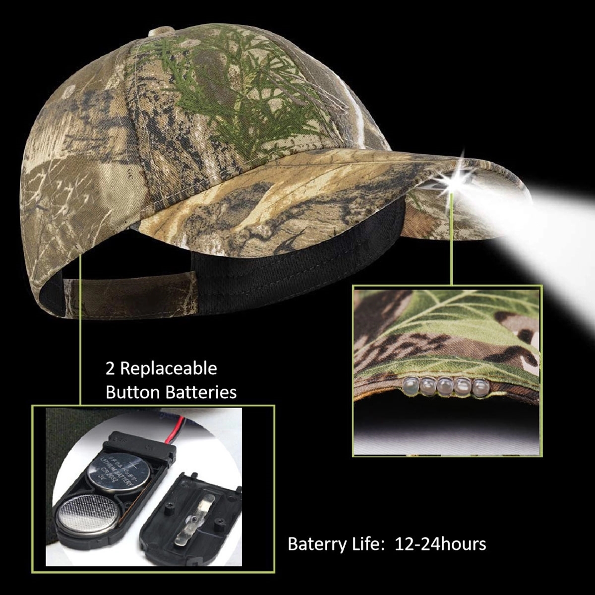 LED Outdoor Baseball Caps 3