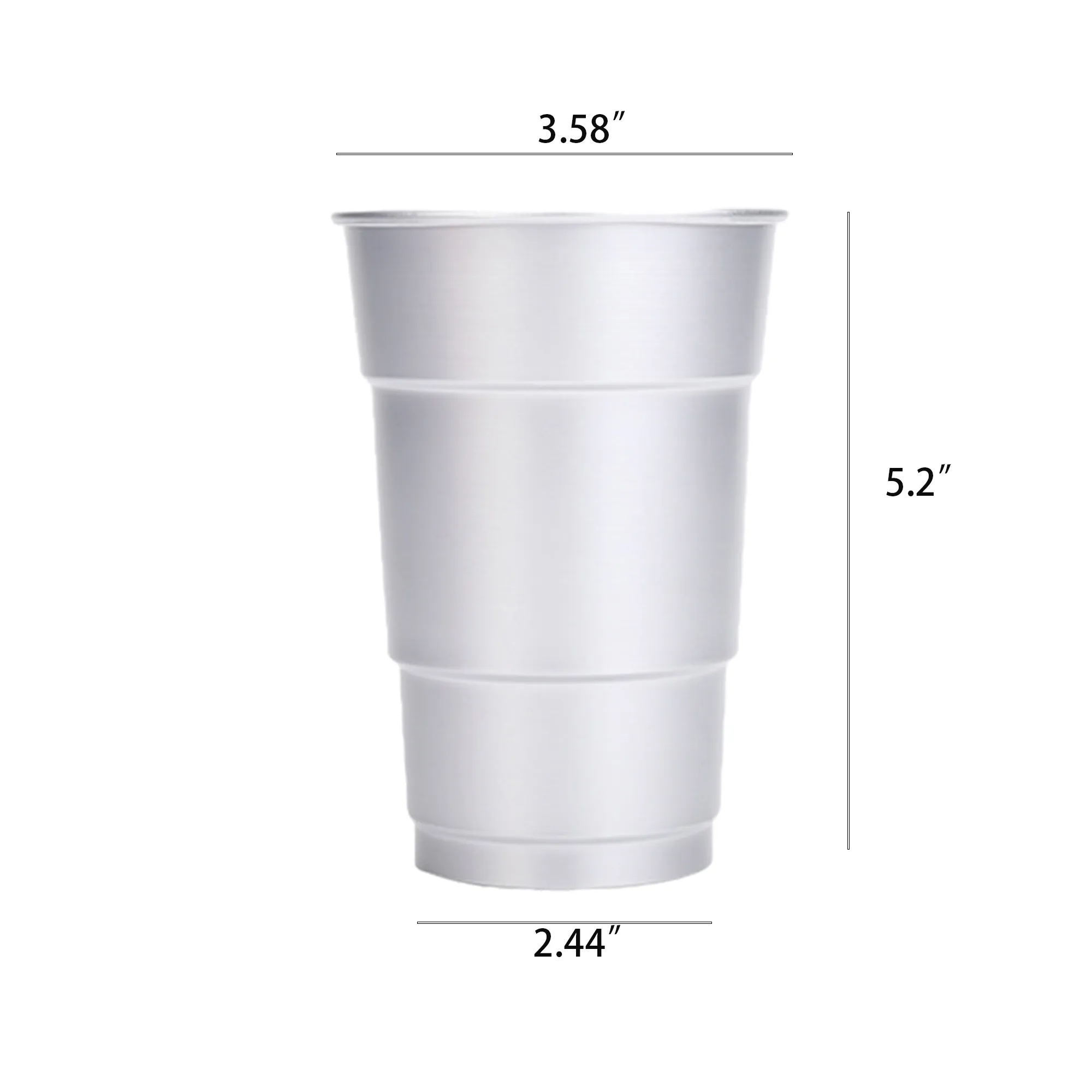 18 Oz Recyclable Metal Aluminum Cup 8