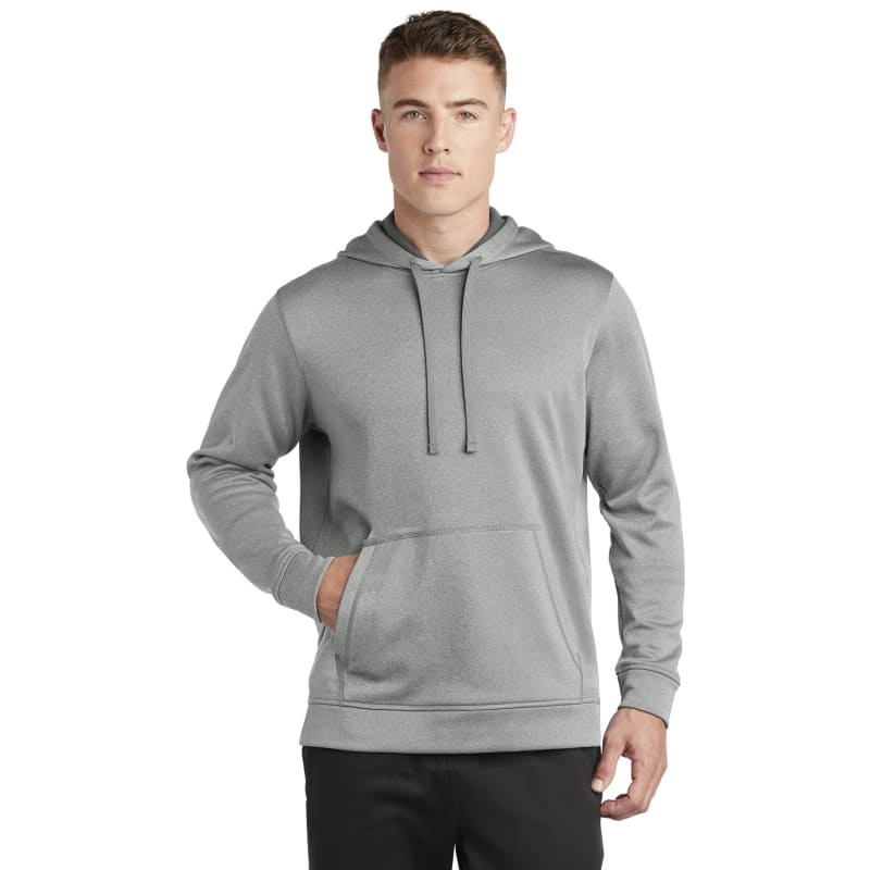 Sport-Tek PosiCharge Sport-Wick Heather Fleece Hooded Pullover. 5