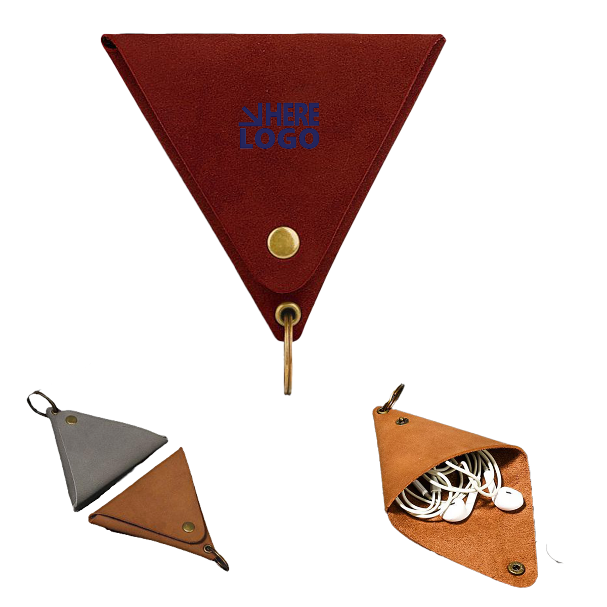 Leather Small Inner Earbud Coin Bag 2