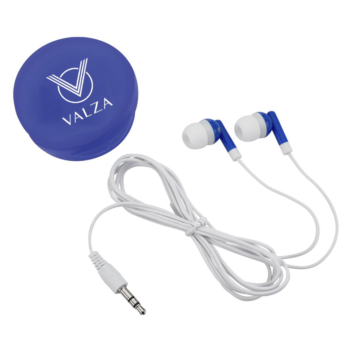 Earbuds In Round Plastic Case 5