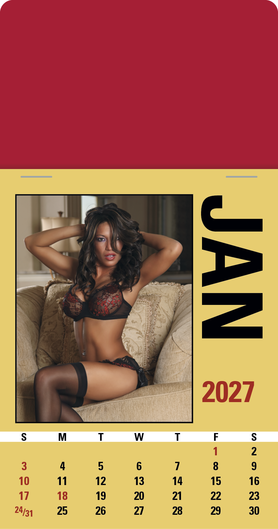 Triumph® Calendars Press-N-Stick Maiden America Calendar 29