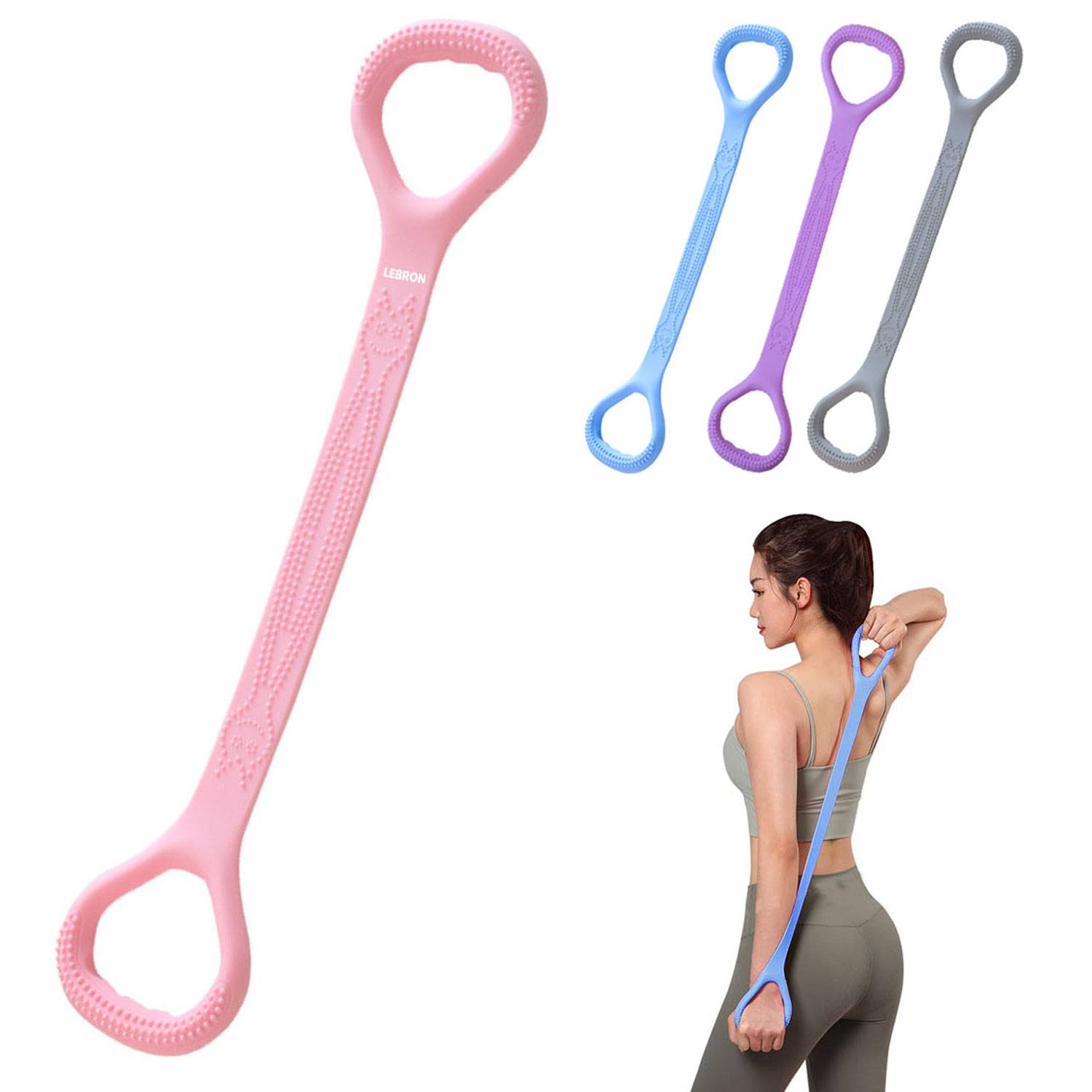 Ergonomic Silicone Figure 8 Fitness Resistance Band 2