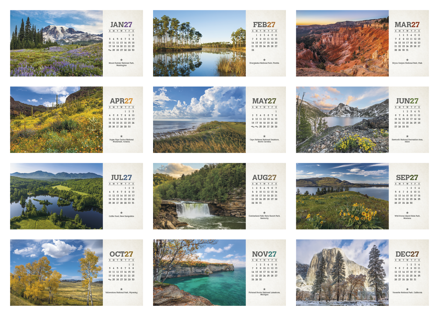 Triumph® Calendars American Splendor Desk Calendar 58