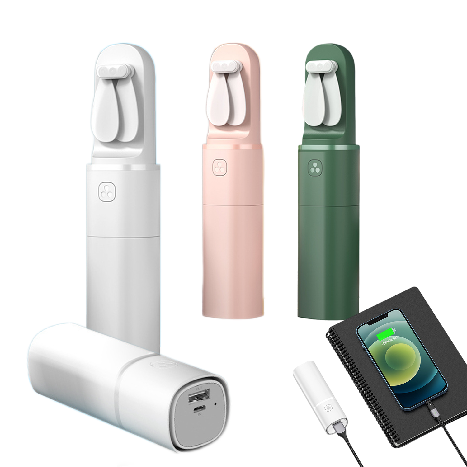 2-In-1 Mini Fan & Power Bank 4
