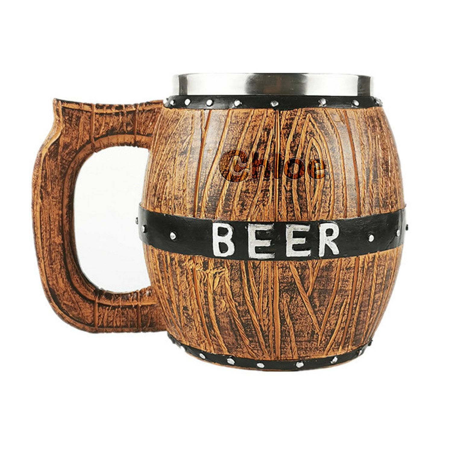 19oz Stainless Steel Barrel Beer Mug 5