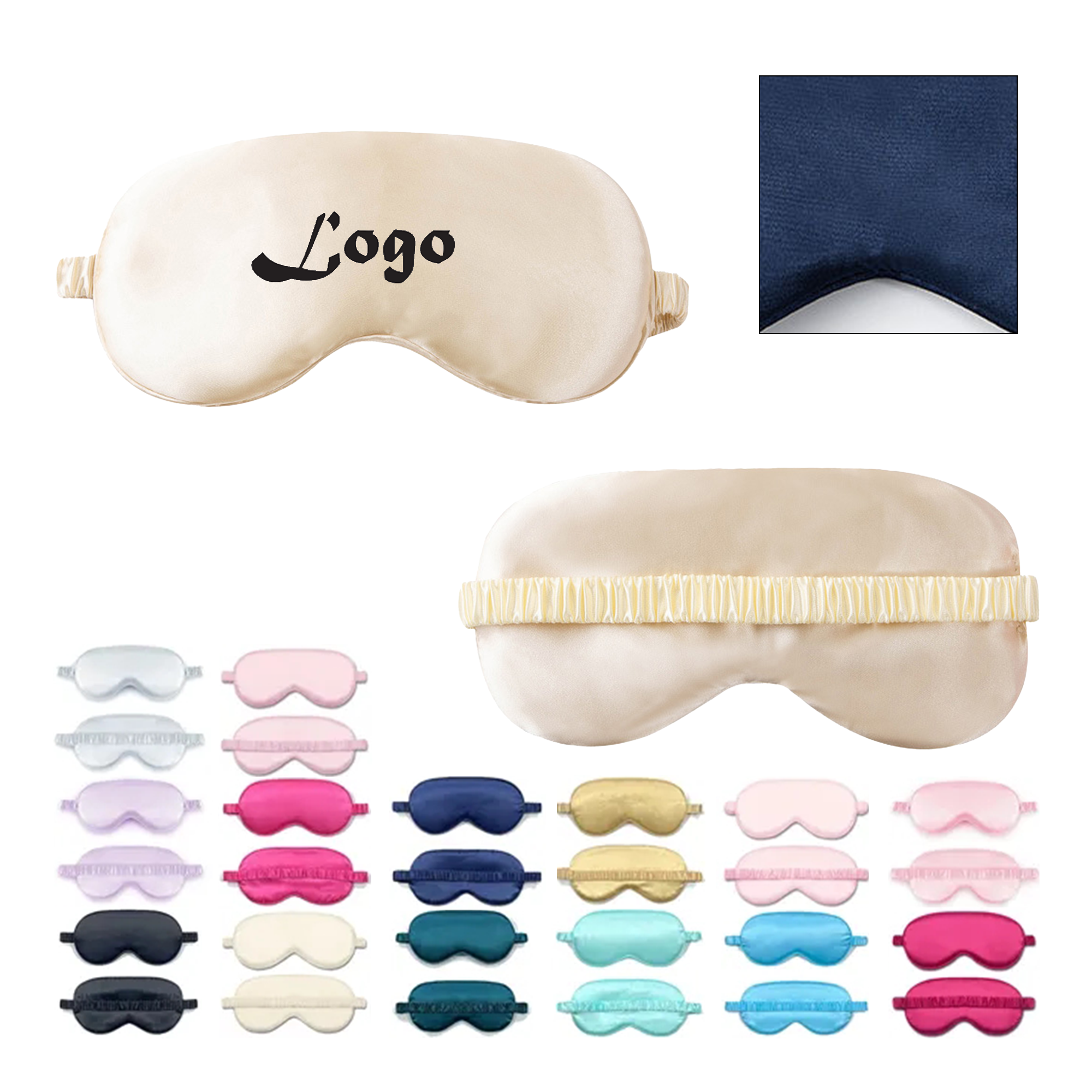 Soft Imitated Silk Eye Mask Blindfold 1