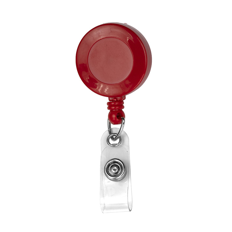 "Bellefontaine VL" 30" Cord Round Retractable Badge Reel and Badge Holder with Rotating Alligator Cl 4