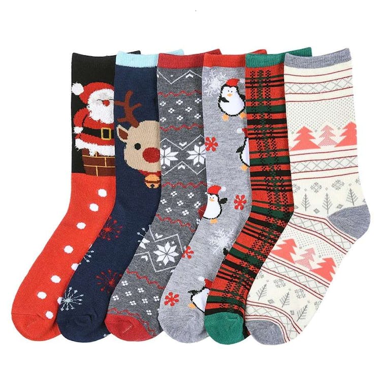 Women's Crew Socks - Christmas Style 2 Size 9-11 1
