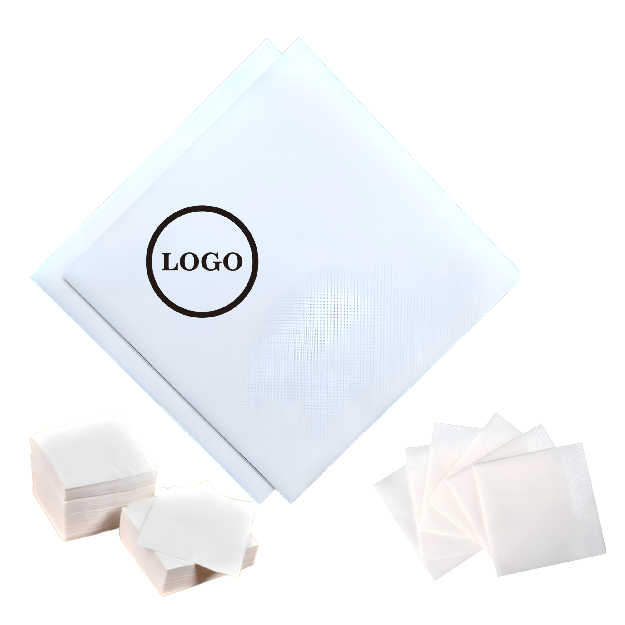 White Beverage Napkin 2