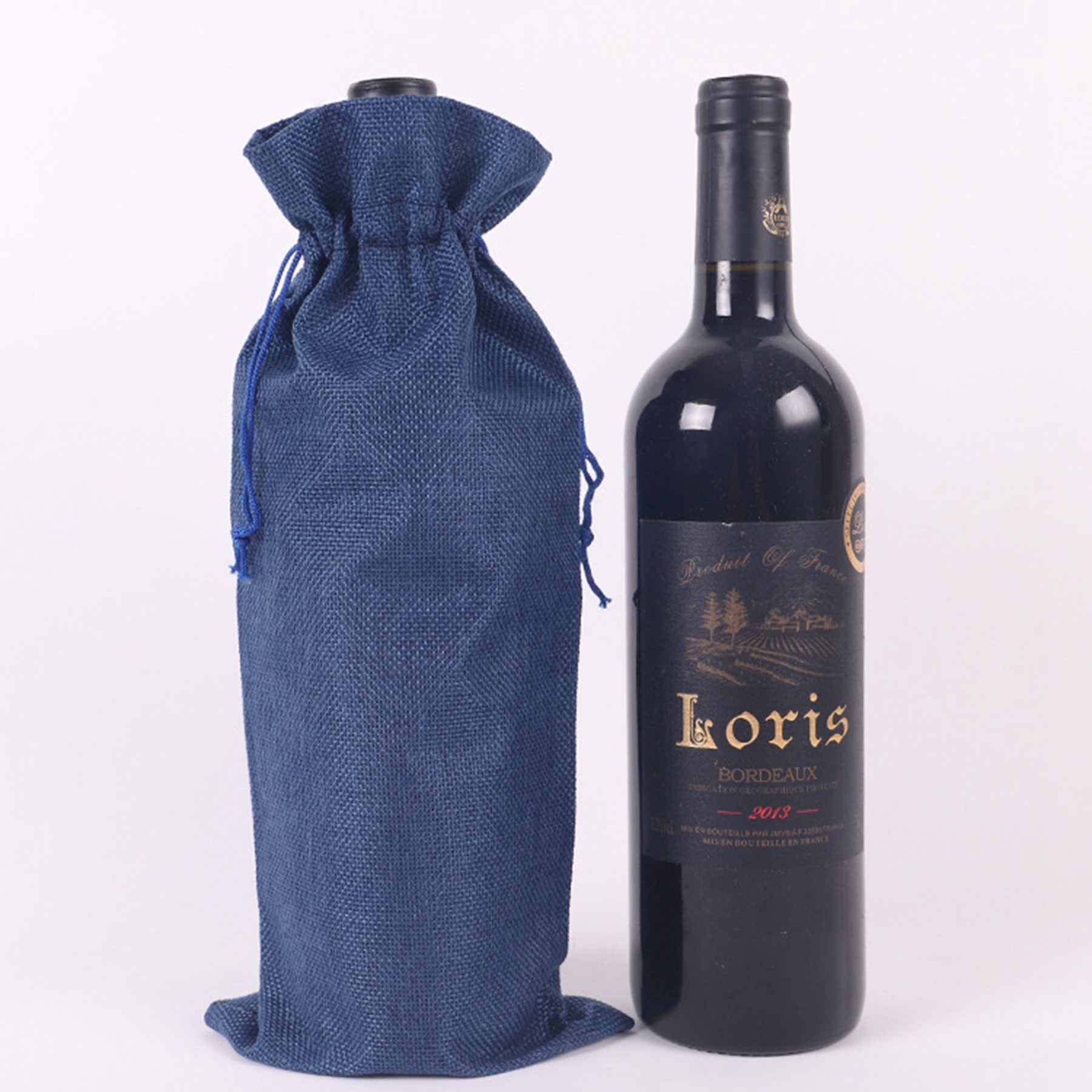 Linen Wine Gift Bag 6