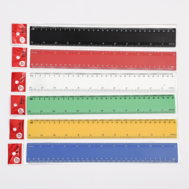 12" Plastic Ruler Straight Ruler 5