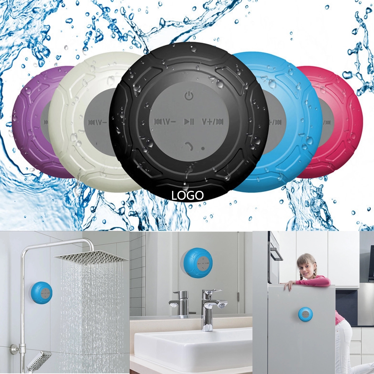 Waterproof Bluetooth Shower Speaker 7