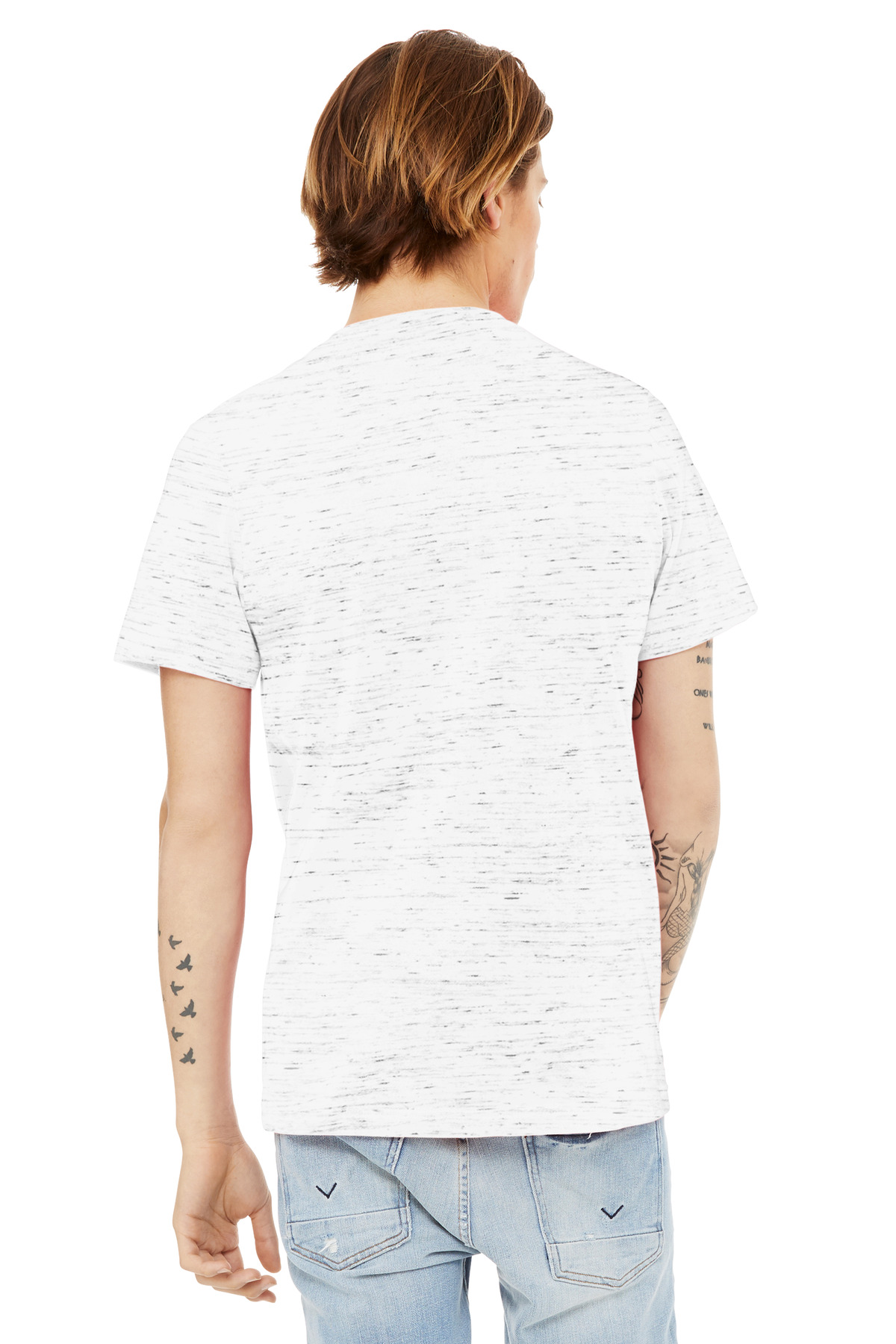 BELLA+CANVAS Unisex Textured Jersey V-Neck Tee BC3655 22