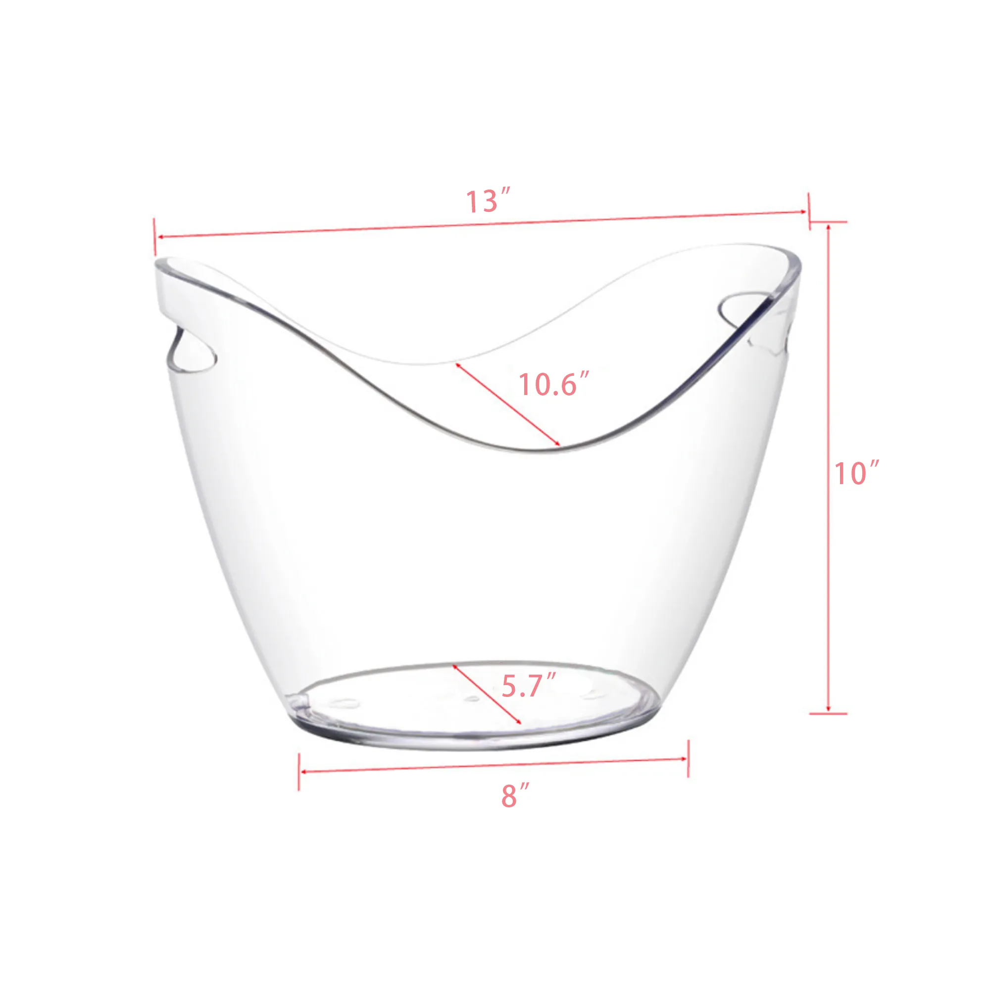 Ice Bucket for Wine-8L Plastic Tub 5