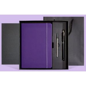 200 Pages PU Leather Personalized A5 Journal Notebook Set with Pen & Box 6